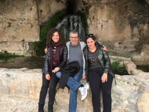 Upper terrace - Greek Theatre with my daughters 